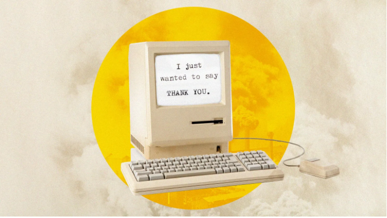 Spending less time on niceties such as short, unnecessary "thank you" messages could also reduce the carbon footprint of your email (Credit: Getty Images/Javier Hirschfeld/BBC)