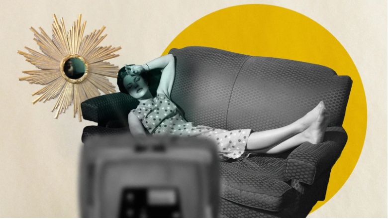 Using online videos to drift off to sleep or as background noise places unnecessary demand on data centres and harms the climate (Credit: Getty Images/Javier Hirschfeld)