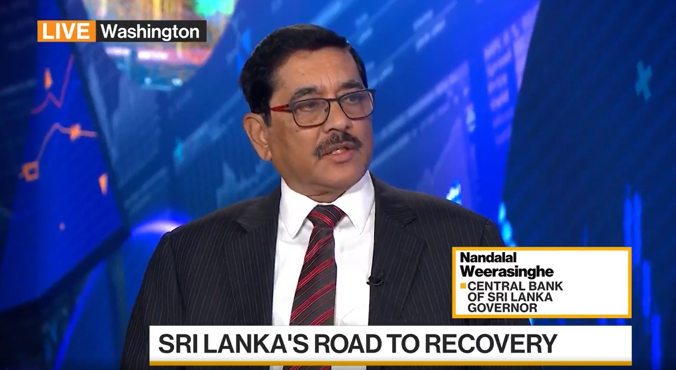Sri Lanka Central Bank Governor, Nandalal Weerasinghe on Debt Restructuring at the Interview with Bloomberg