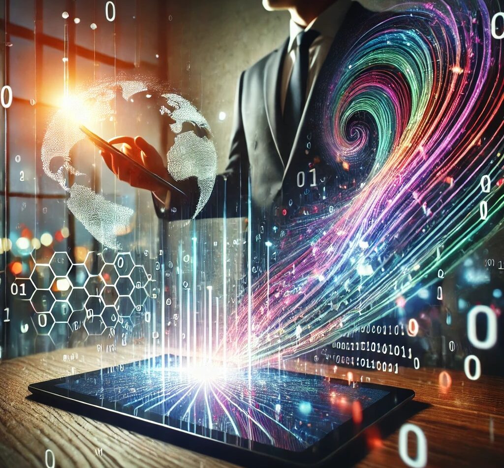 A-futuristic-digital-economy-concept-showcasing-a-person-interacting-with-a-digital-interface-on-a-tablet.-Image-by-ChatGPT-DALL·E