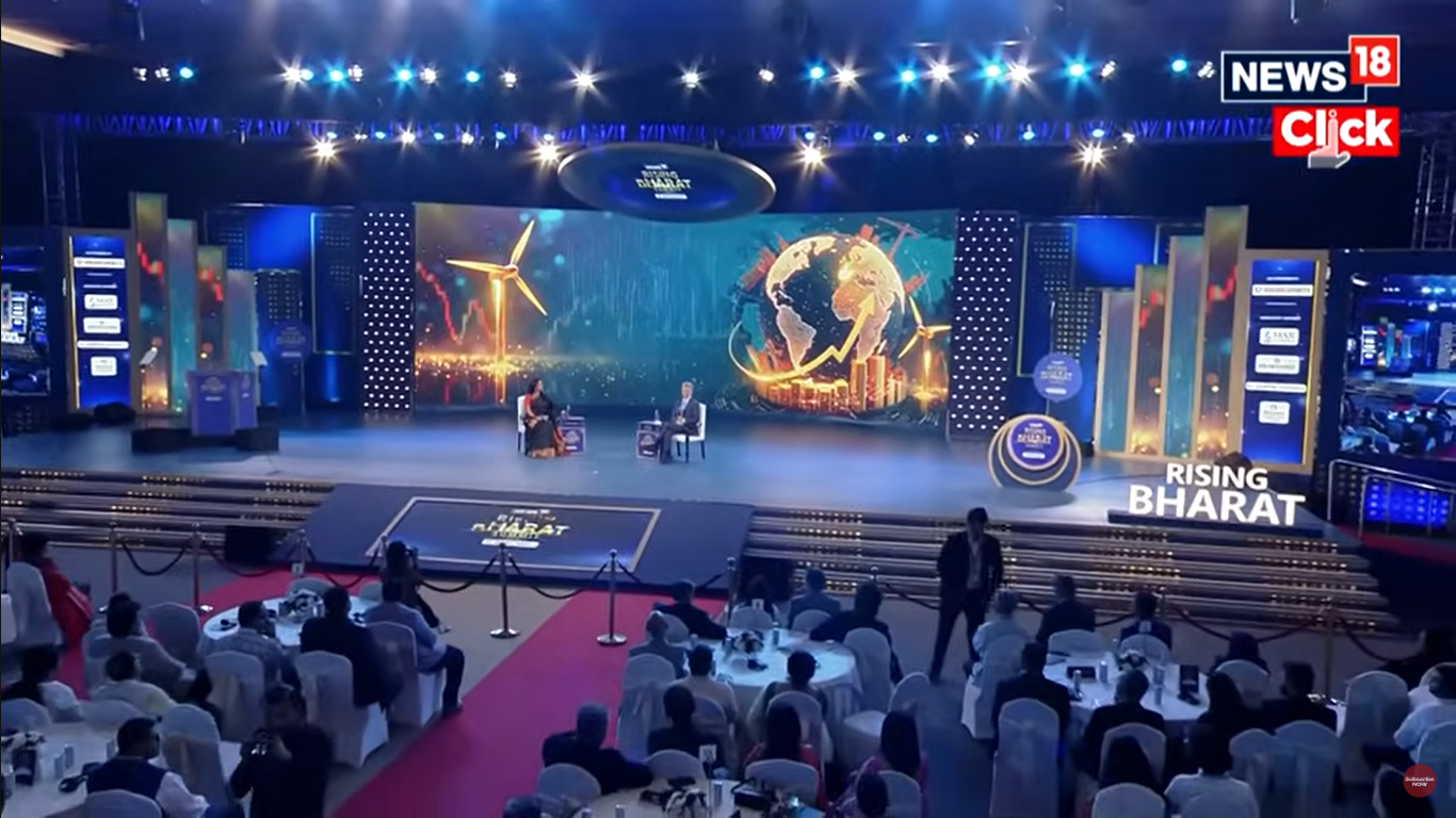 Rising Bharat Summit 2025 - Pix Source CNN-News18 video