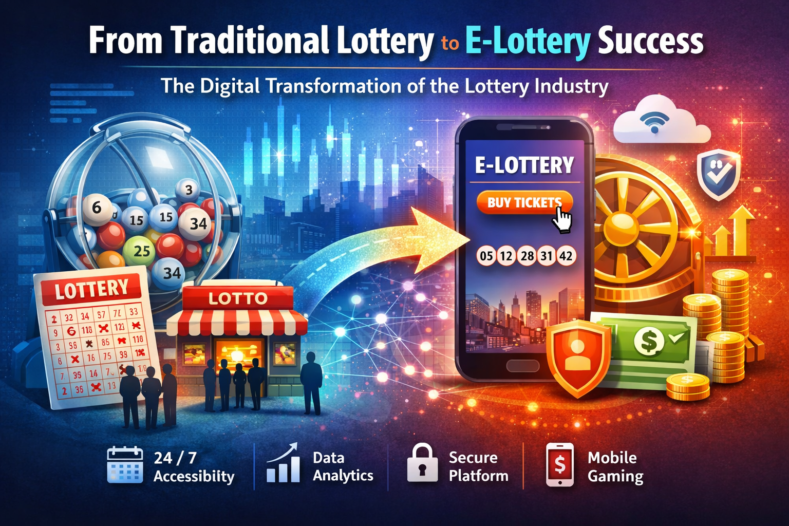 Digital Transformation of Lottery to e-Lottery Models